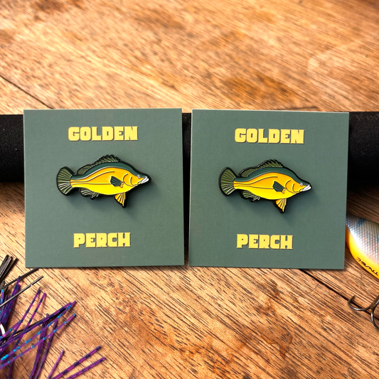 Golden Perch Pin