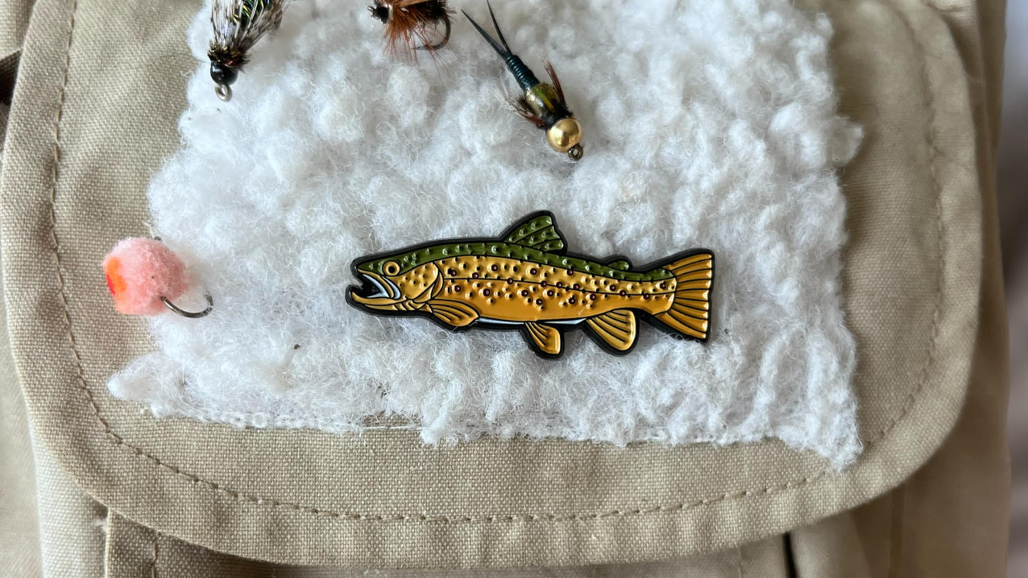 Brown Trout Pin