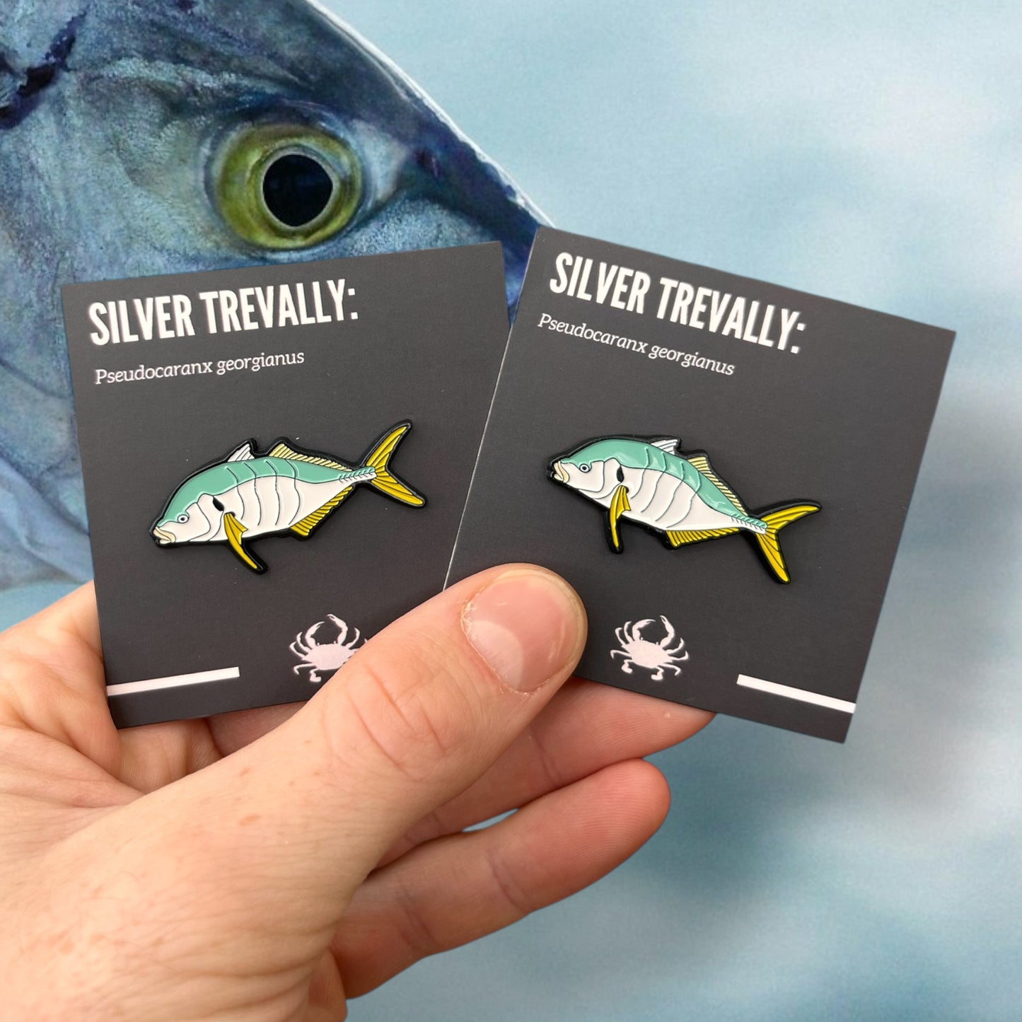 Silver Trevally Pin